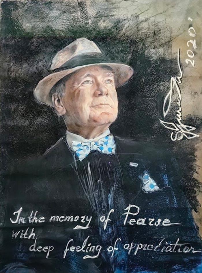 ​  Портрет первого президента «Оллтека» Пирса Лайонса. Картина руки Т. Папазяна ​